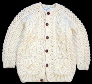 70s Penneys TOWNCRAFT ケーブル編み ウールニット ベスト カーディガン ナチュラル L★ビンテージ オールド ストアブランド 70s Penneys TOWNCRAFT ケーブル編み ウールニット ベスト