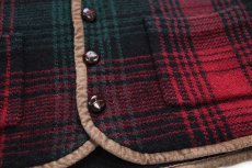 画像6: 90s TOMMY HILFIGERトミーヒルフィガー パチポケ タータンチェック 切り替え ウール×コットンニット ベスト L (6)