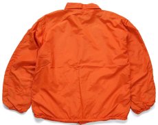 画像2: 70s USA製 RUSSELLラッセル GALION BOOSTER タイガー パチポケ ナイロン コーチジャケット オレンジ XL (2)