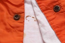 画像6: 70s USA製 RUSSELLラッセル GALION BOOSTER タイガー パチポケ ナイロン コーチジャケット オレンジ XL (6)