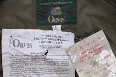 画像4: 90s ORVISオービス ロゴ刺繍 フィッシングベスト オリーブドラブ L (4)