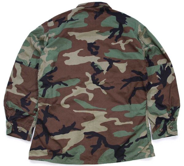 90s 米軍 U.S.ARMY AIRBORNEパッチ付き ウッドランドカモ BDU