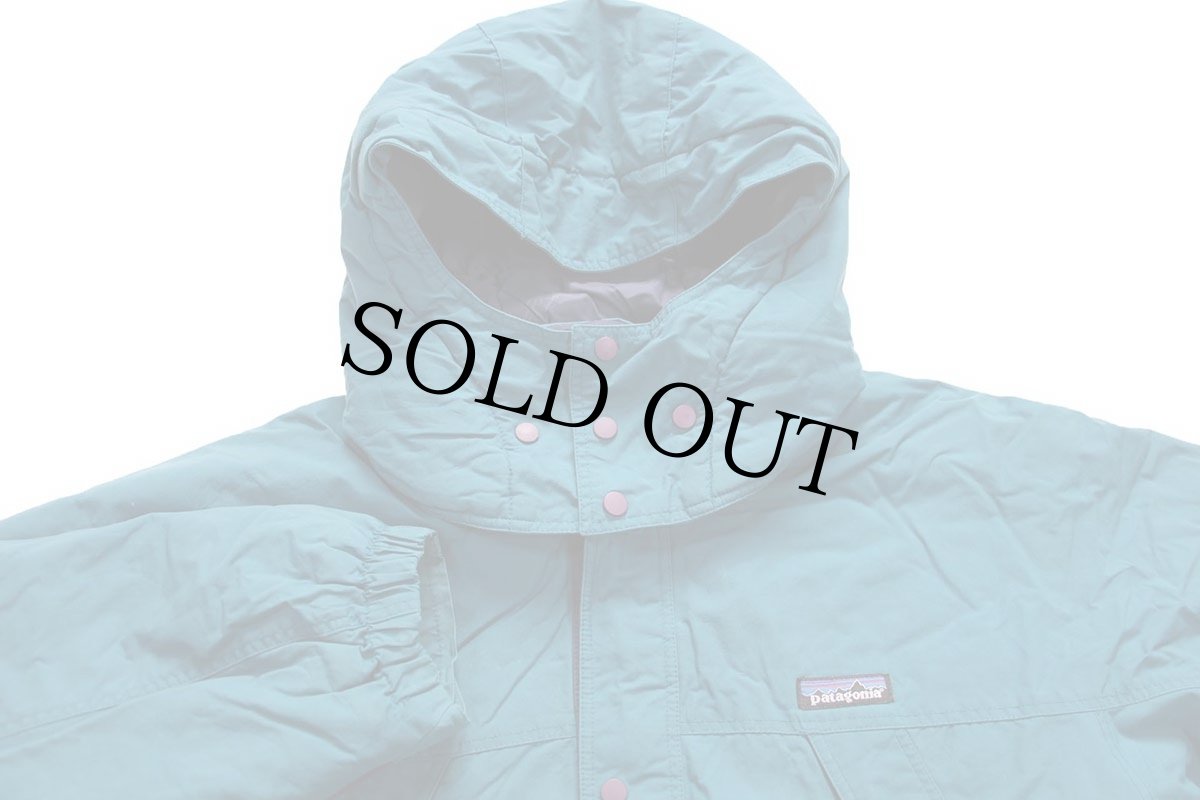 画像3: 90s patagoniaパタゴニア Guide Parka ガイドパーカー フード付き 中綿入り ナイロンジャケット 青緑 KIDS'12 (3)
