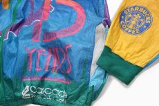 画像4: 90s STP 1994 Bicycle アート 全面プリント STARBUCKS COFFEE adidas YAKIMA SUBARU 協賛 ペーパージャケット M (4)