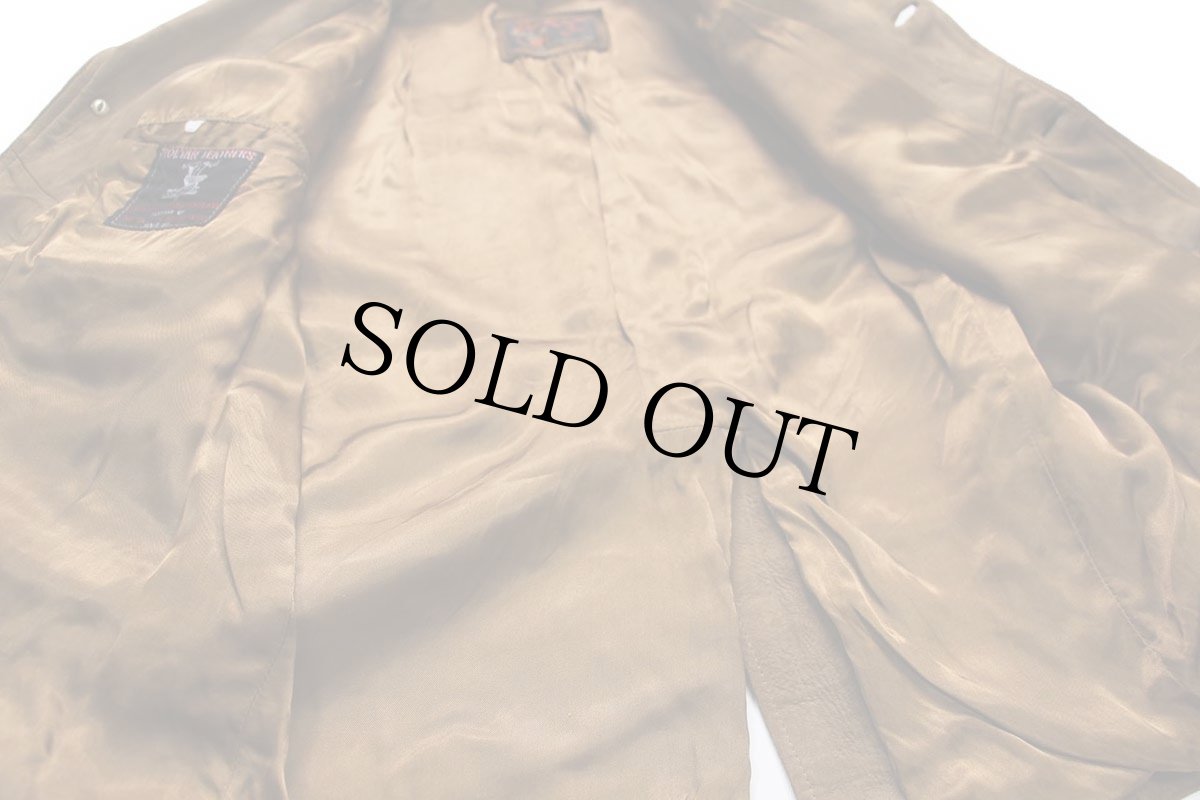 画像6: 70s Don Lorenzo × ROETAN LEATHERS ディアスキン スエード レザージャケット 茶 40 (6)