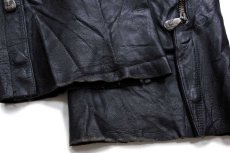 画像8: HARLEY-DAVIDSON ハーレー ダビッドソン レザーチャップス 黒 (8)
