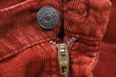 画像7: 70s JCPenney PLAIN POCKETS フレア コーデュロイパンツ 赤茶 W34 (7)