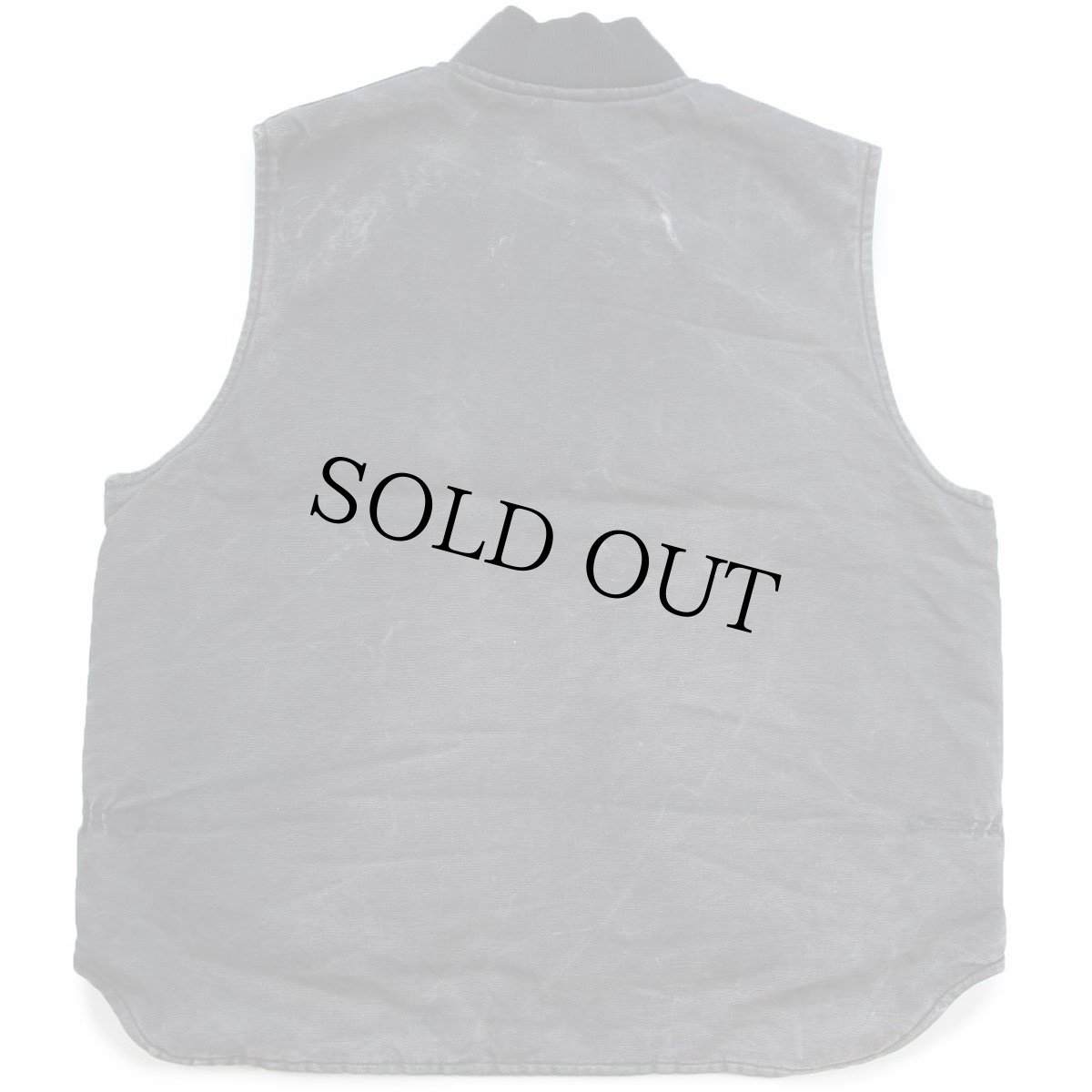 画像2: 00s USA製 carharttカーハート キルティングライナー ダックベスト 黒 フェード XL (2)