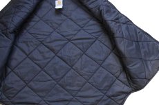 画像5: 00s USA製 carharttカーハート キルティングライナー ダックベスト 黒 フェード XL (5)