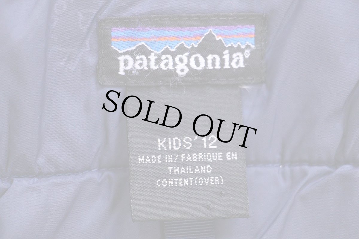 画像4: 90s patagoniaパタゴニア Guide Parka ガイドパーカー フード付き 中綿入り ナイロンジャケット 青緑 KIDS'12 (4)