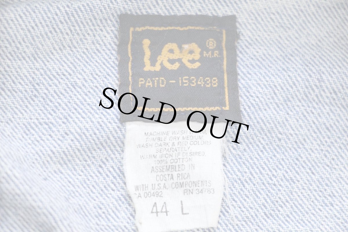 画像5: 90s Leeリー THE MOVIE CHANNEL 刺繍 デニムジャケット 4ポケット 44L (5)