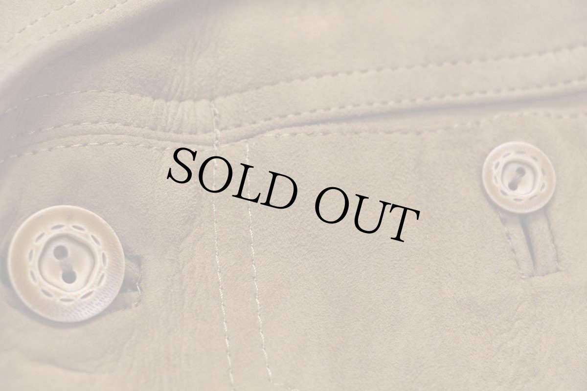 画像5: 70s Don Lorenzo × ROETAN LEATHERS ディアスキン スエード レザージャケット 茶 40 (5)