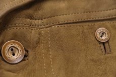 画像5: 70s Don Lorenzo × ROETAN LEATHERS ディアスキン スエード レザージャケット 茶 40 (5)