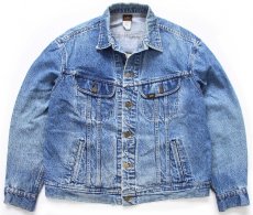 画像2: 90s Leeリー THE MOVIE CHANNEL 刺繍 デニムジャケット 4ポケット 44L (2)