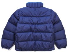 画像2: 00s patagoniaパタゴニア DOWN JACKET ナイロン ダウンジャケット 紺 KIDS' XS 5-6 (2)