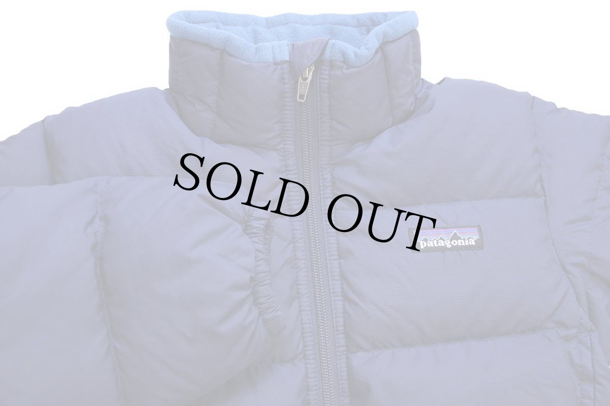 画像3: 00s patagoniaパタゴニア DOWN JACKET ナイロン ダウンジャケット 紺 KIDS' XS 5-6 (3)