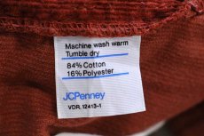 画像6: 70s JCPenney PLAIN POCKETS フレア コーデュロイパンツ 赤茶 W34 (6)