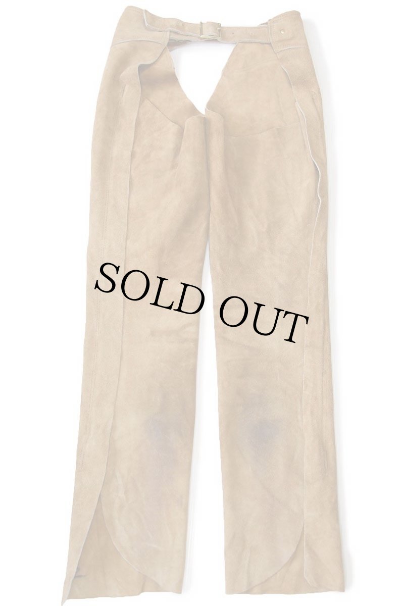 画像1: 60s UNKNOWN スエード レザーチャップス 茶 (1)