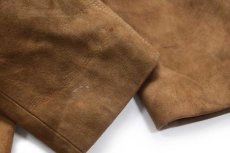 画像7: 70s Don Lorenzo × ROETAN LEATHERS ディアスキン スエード レザージャケット 茶 40 (7)