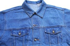 画像4: 90s John Lennon IMAGINE ジョンレノン イマジン アート 刺繍 デニムジャケット 4ポケット XL (4)