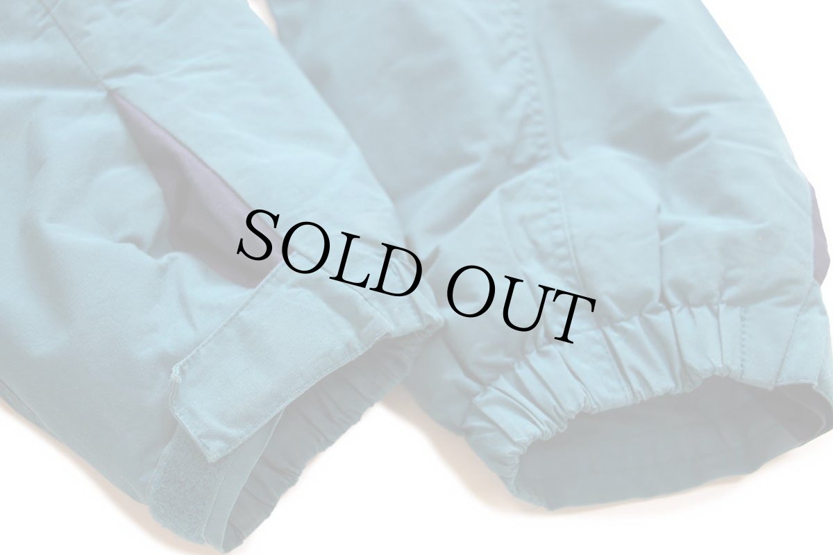 画像8: 90s patagoniaパタゴニア Guide Parka ガイドパーカー フード付き 中綿入り ナイロンジャケット 青緑 KIDS'12 (8)