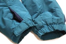 画像8: 90s patagoniaパタゴニア Guide Parka ガイドパーカー フード付き 中綿入り ナイロンジャケット 青緑 KIDS'12 (8)