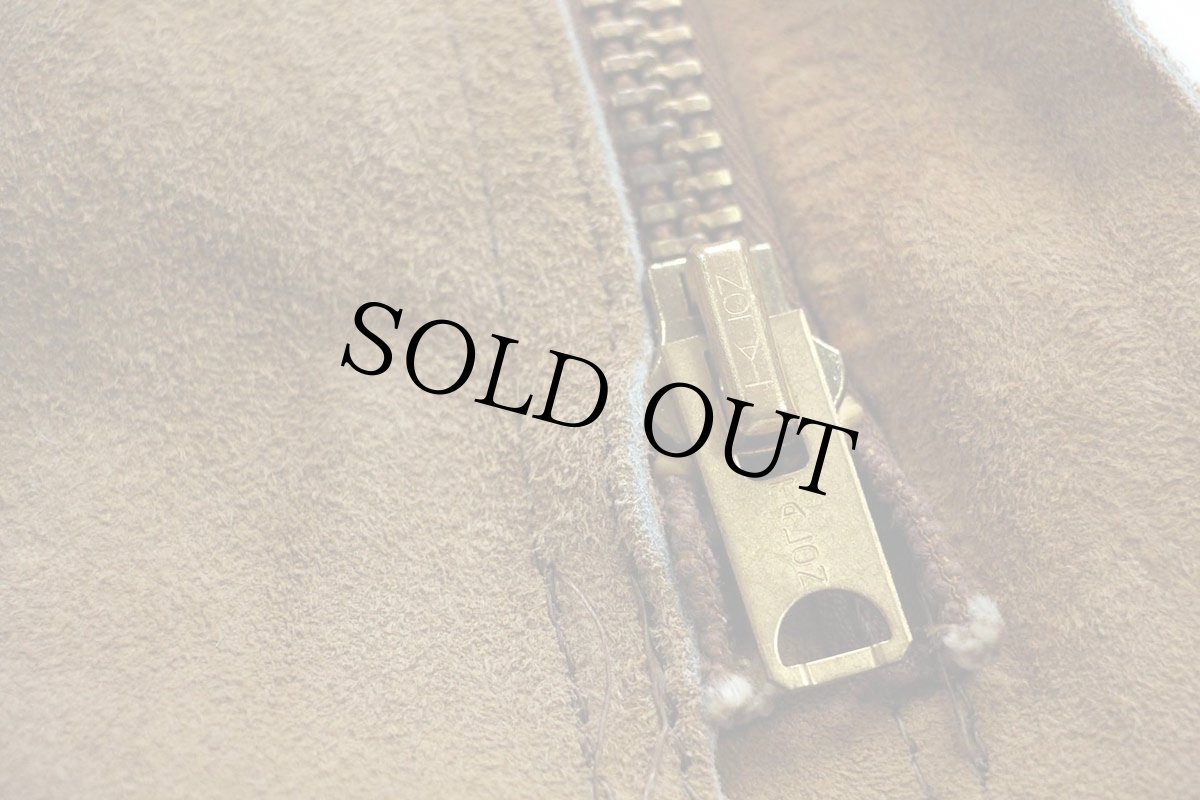 画像5: 60s UNKNOWN スエード レザーチャップス 茶 (5)