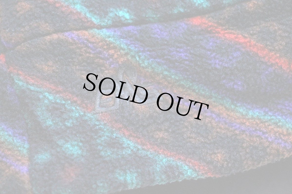 画像5: 90s USA製 EMS ロゴ刺繍 総柄 フリースキャップ (5)