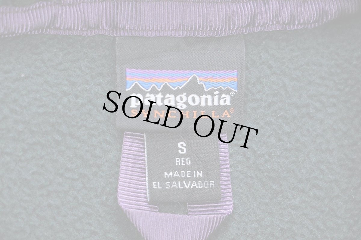 画像4: patagoniaパタゴニア バイカラー シンチラ ライトウェイト フリース スナップT フーディー キッズ S (4)