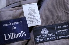 画像4: 90s カナダ製 ラルフローレン × Dillard's 2つボタン ウール テーラードジャケット グレーベージュ 39R★ブレザー (4)