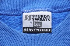 画像4: 90s STURDY SWEATS by Leeリー 無地 スウェット 薄青★ブランク (4)