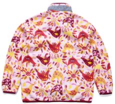 画像2: 00s patagoniaパタゴニア 総柄 マースピアル ハーフジップ プルオーバー シンチラ フリース KIDS' M (2)