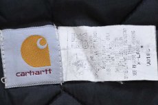 画像5: 90s USA製 carharttカーハート Sierra Circuit Finals Roo-hide SADDLERY カンガルー 刺繍 キルティングライナー ダックベスト 茶 XL (5)