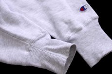 画像6: 00s Championチャンピオン CONCORDIA 35 COLLEGE 三段中抜き 染み込みプリント リバースウィーブ スウェットパーカー 杢ライトグレー L (6)