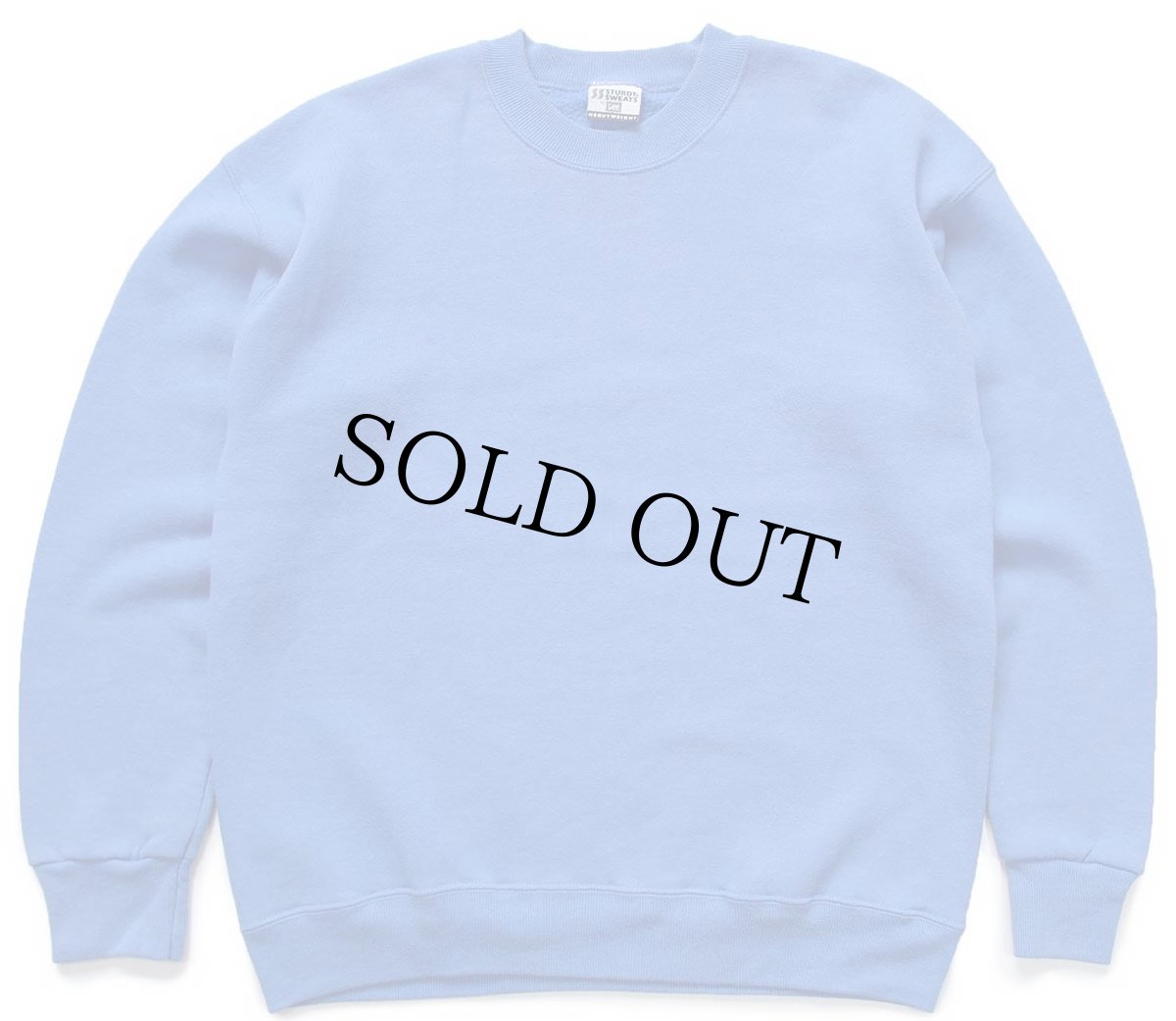 画像1: 90s STURDY SWEATS by Leeリー 無地 スウェット 薄青★ブランク (1)