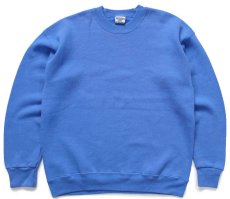 画像1: 90s STURDY SWEATS by Leeリー 無地 スウェット 薄青★ブランク (1)