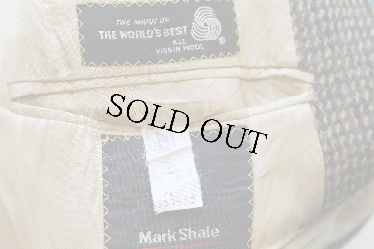 画像5: 80s USA製 Polo University Club ラルフローレン × Mark Shale 2つボタン ツイード ウール テーラードジャケット★ブレザー (5)