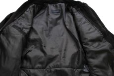 画像6: 00s NRA LIFE MEMBER 薄中綿入り ヌバック レザージャケット 黒 M (6)