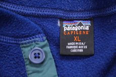 画像4: 90s USA製 patagoniaパタゴニア CAPILENEキャプリーン Expedition Weight Wallace Beery インナー フリース 濃青 XL (4)