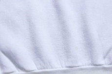 画像6: 80s USA製 星条旗 リボン 発泡プリント スウェット 白 XL (6)