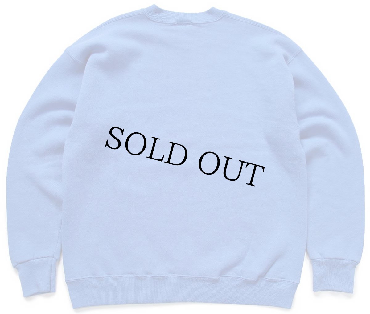 画像2: 90s STURDY SWEATS by Leeリー 無地 スウェット 薄青★ブランク (2)