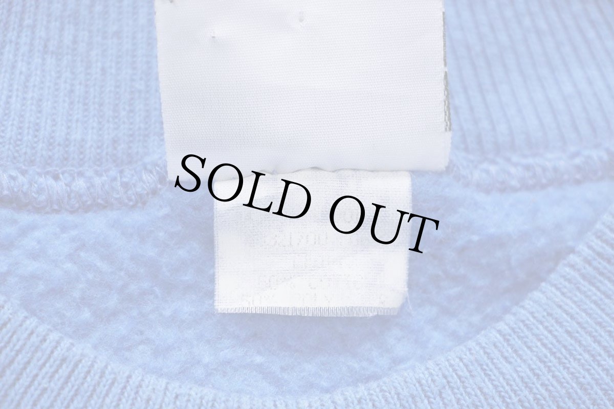 画像5: 90s STURDY SWEATS by Leeリー 無地 スウェット 薄青★ブランク (5)