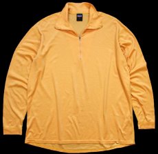 画像1: 90s patagoniaパタゴニア CAPILENEキャプリーン ハイネック ハーフジップ アンダーシャツ 薄オレンジ XL (1)