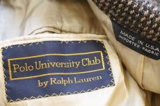 画像4: 80s USA製 Polo University Club ラルフローレン × Mark Shale 2つボタン ツイード ウール テーラードジャケット★ブレザー (4)