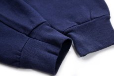 画像6: 80s USA製 FRUIT OF THE LOOM 無地 スウェット 紺 L★ブランク (6)
