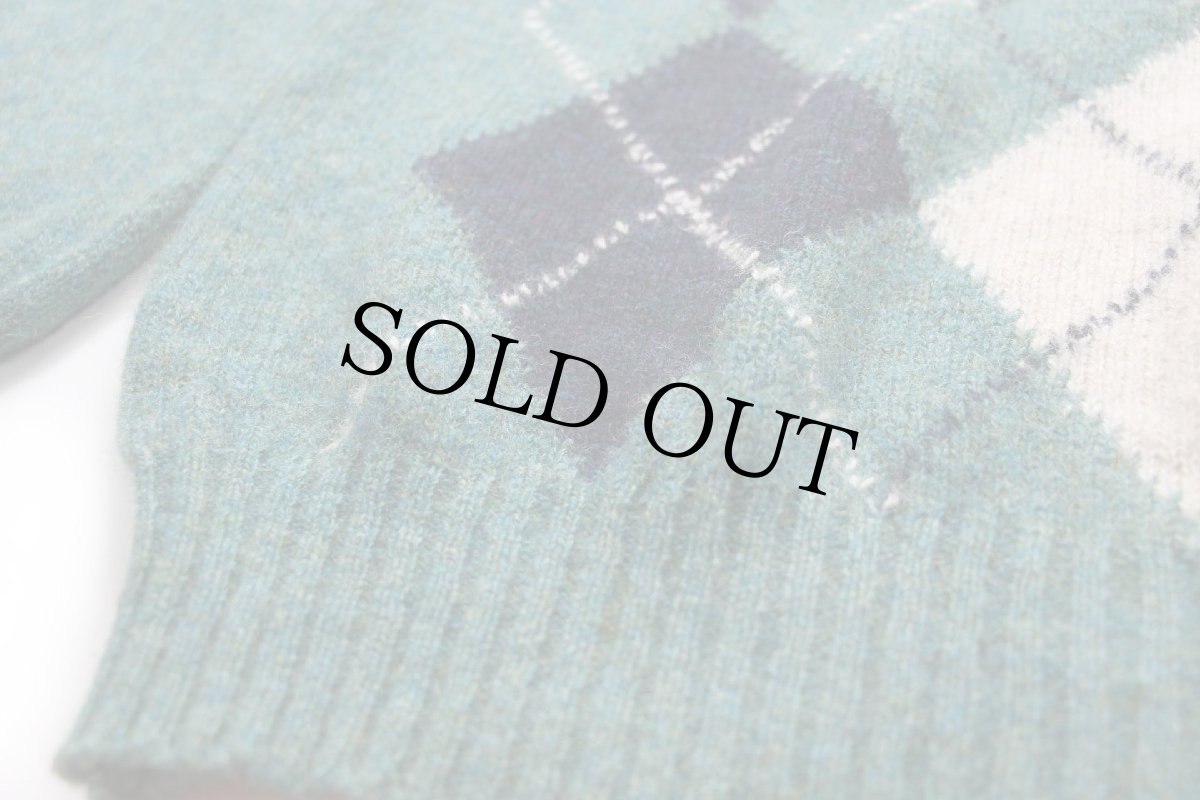 画像5: 80s アイルランド製 Shannon TRADERS アーガイル柄 シェットランド ウールニット セーター XL (5)