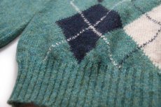 画像5: 80s アイルランド製 Shannon TRADERS アーガイル柄 シェットランド ウールニット セーター XL (5)