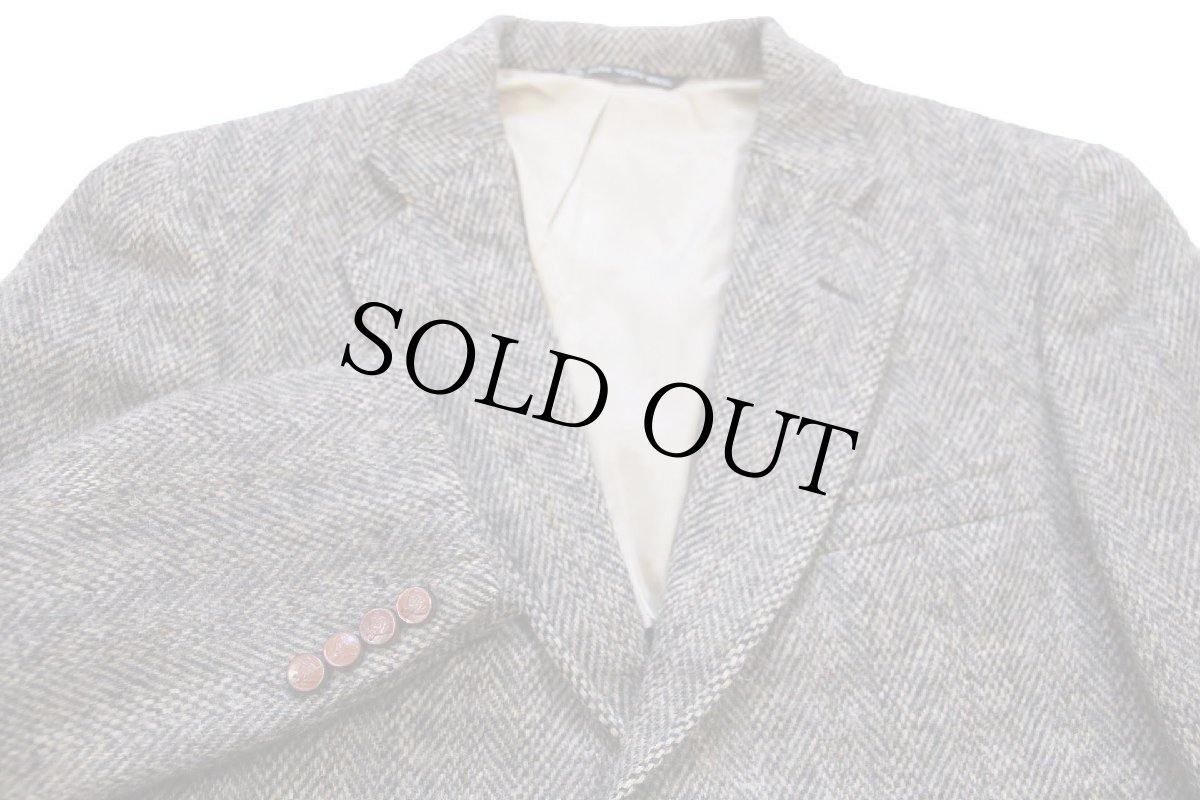 画像3: 70s USA製 Barney's NEW YORK バーニーズニューヨーク 2つボタン ウール ツイード テーラードジャケット★ブレザー (3)