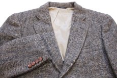画像3: 70s USA製 Barney's NEW YORK バーニーズニューヨーク 2つボタン ウール ツイード テーラードジャケット★ブレザー (3)