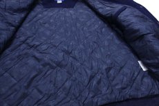 画像6: 00s Reebokリーボック NFL Patriots キルティングライナー メルトン ウールスタジャン 紺 3XL★特大 (6)